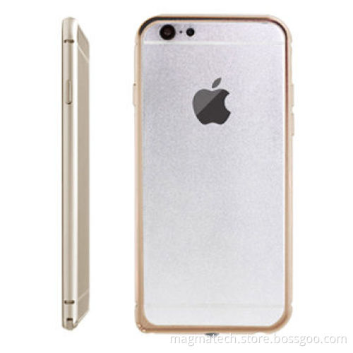Aluminum Bumper for iPhone 6, Arc-shaped Design, Rubber Paint 360° Sprayed on the Inner Side